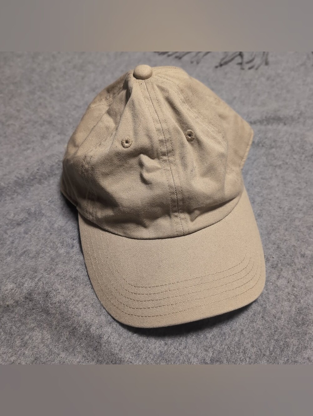 Banana Republic Neutral Tan Men's Baseball Cap Leather Adjustable Strap EUC